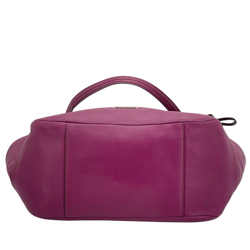 Coach Park Carrie‎ Purple Leather Satchel Tote Shoulder Bag F23284 - Picture 8 of 16